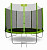 Батут Smile STG-252 с защитной сеткой и лестницей (зеленый)