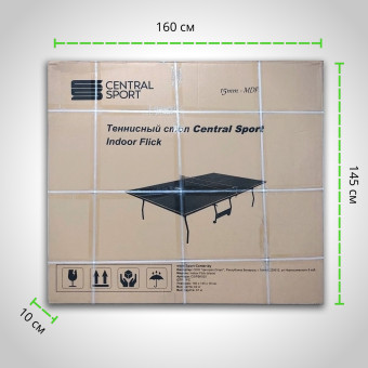 Теннисный стол Central Sport Indoor Flick (green) с сеткой