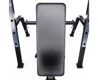 Скамья со стойками под штангу DFC GORILLA (с партой для бицепса)