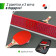 Антивандальный теннисный стол UNIX Line 14 mm SMC (Серый/Красный)
