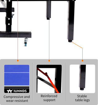 Всепогодный теннисный стол Central Sport Outdoor Attacker (black)