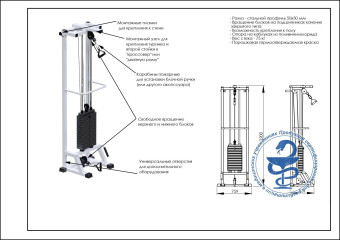 Mногофункциональная рама Central Sport Pro, AR084.1х75
