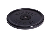 Диск олимпийский Barbell d51 мм (черный, 15 кг)