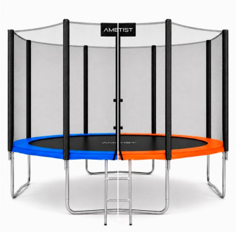 Батут AMETIST PRO Outside D435-14FT (Blue, Orange)