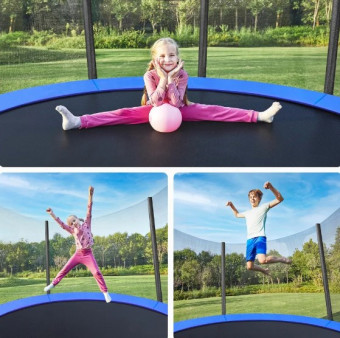 Батут PERFETTO SPORT ACTIVITY 12 (диаметр 3,7 м синий)