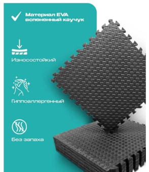 Мат-пазл для фитнесса и тренажеров PROIRON ПАЗЛ6620 (61x61x2 см)