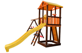 Игровой комплекс Perfetto sport «Pitigliano-4» + качели Паутина