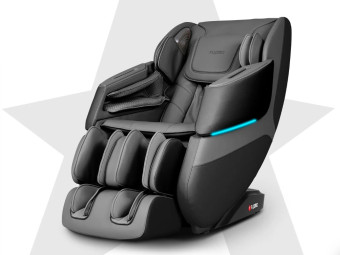 Просторное массажное кресло FUJIMO DISCOVERY 3D XL (серый)