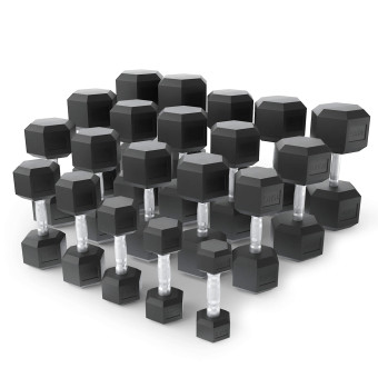 Набор гантелей гексагональных UNIX Fit от 2,5 до 50 кг