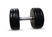Гантель BARBELL "классик" (с вращающейся ручкой хром, 44 кг)