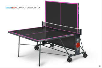 Стол теннисный Start Line Compact-2 LX Всепогодный (Черный)