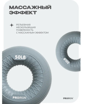 Эспандер кистевой PROIRON ЭК22 (серый)