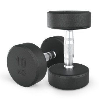 Гантели круглые обрезиненные UNIX Fit PRO (10 кг, 2 шт)