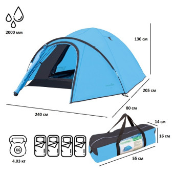 Палатка пляжная Green Glade Nida 4