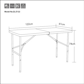Стол складной пластиковый Angioletto (122 см)