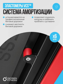 Беговая дорожка OXYGEN FITNESS M-CONCEPT SPORT (красный)