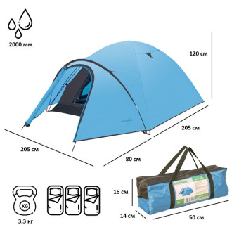 Палатка пляжная Green Glade Nida 3