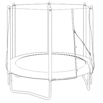 Батут UNIX Line Simple 8 ft Green (outside)