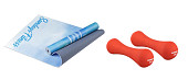 Набор для фитнеса Sundays Fitness Набор гантелей IR92004-D 2х2кг + Коврик Elephant IR97567 (красный)