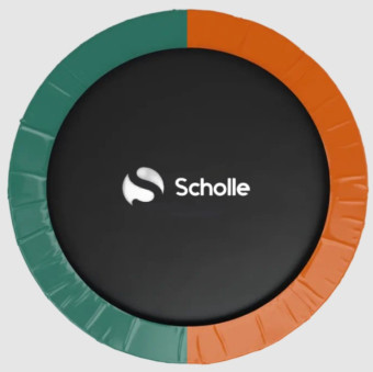 Батут Scholle Space Twin 16FT (зеленый-оранжевый)