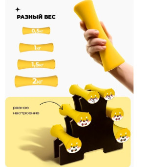Гантели силиконовые PROIRON Г2010СИ (2 шт по 1 кг)
