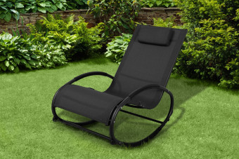 Кресло-качалка Garden Way Vuitton 770535M (черный)
