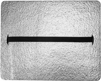 Коврик-сиденье двухслойный Изолон фольга, толщина 16мм (340x260x16 мм)