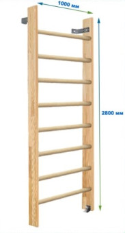 Шведская стенка Dinamika ZSO-000044, 280х100 см (щит.сосна)