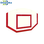 Стритбольный щит Dinamika ZSO-002109 фанера (красная разметка)