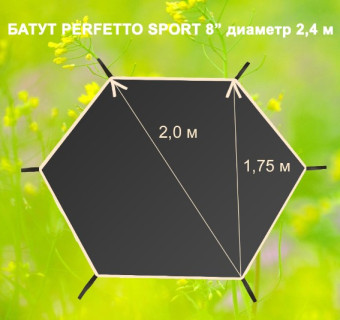 Солнцезащитный тент для батута Perfetto Sport 8 PS-011