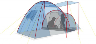 Палатка Canadian Camper HYPPO 4 (синий)