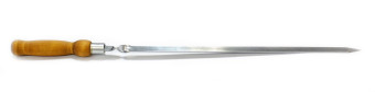 Шампур Grillux нержавеющая сталь (деревянная ручка)
