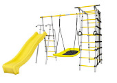 Дачный комплекс Romana Богатырь MAX, качели-лодка, 103.07.07 (серый-жёлтый)