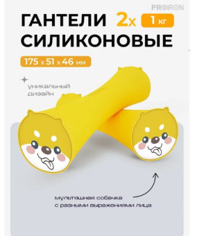 Гантели силиконовые PROIRON Г2010СИ (2 шт по 1 кг)