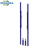 Стойки волейбольные со стаканами с системой натяжения Dinamika ZSO-004271 (синий)