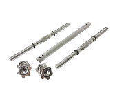 Набор гантельных грифов с соединительным коннектором AMETIST 40 см, 25 мм, металл