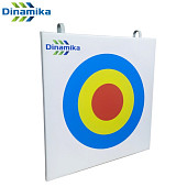 Щит для метания навесной Dinamika №2 ZSO-002343, 70x70 см (бело-синий-желтый-красный)
