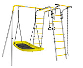 Дачный комплекс Romana R Весёлая лужайка-2, качели-лодка, 103.25.04 (серый-жёлтый)