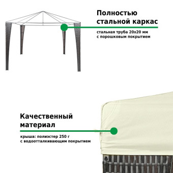 Шатер-беседка Green Glade 3176В