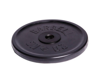 Диск олимпийский Barbell d51 мм (черный, 25 кг)