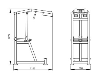 Голень-станок стоя Central Sport Pro, AR022.2