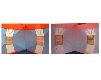 Палатка для зимней рыбалки Митек Нельма Куб-2 Люкс (с внутренним тентом)
