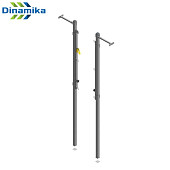 Стойки волейбольные пристенные с системой натяжения Dinamika ZSO-002774 (серый)