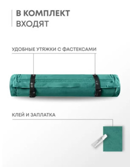 Самонадувающийся коврик RSP Velour 75 (зеленый)