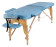 Массажный стол Atlas Sport складной 2-с деревянный 70 см. + сумка (голубой)
