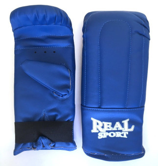 Перчатки тренировочные REALSPORT M, синий