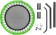 Батут Sundays D101 (зеленый, с ручкой)