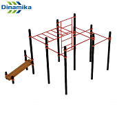 Рукоход классический с турниками Dinamika ZSO-001912, профиль 108