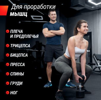 Гантели круглые обрезиненные UNIX Fit PRO (32.5 кг, 2 шт)