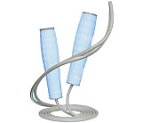 Скакалка с утяжелителем PROIRON СУ022 (синяя, D=7 мм)